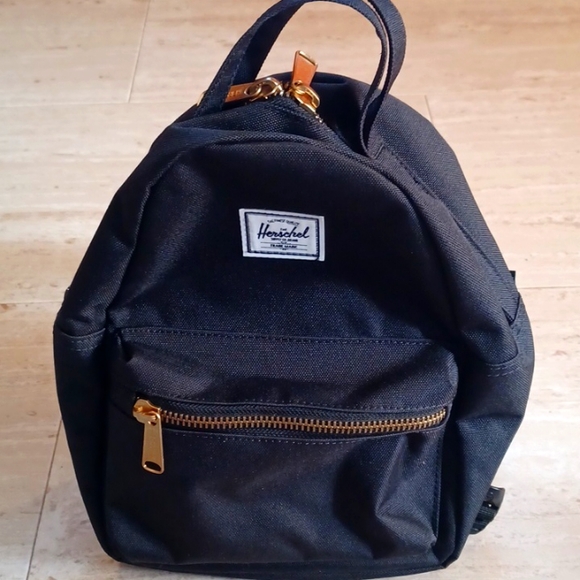 Herschel Supply Company Handbags - Herschel Supply Complany Mini Nova Unisex Black Double Zipper Mini Backpack